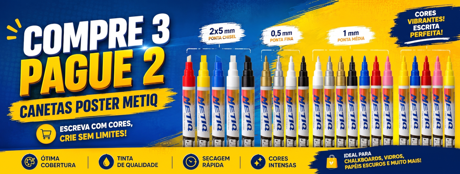 Metiq Soluções - Caneta Poster
