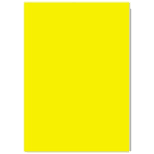 Cartaz laminado amarelo liso A4 2 faces
