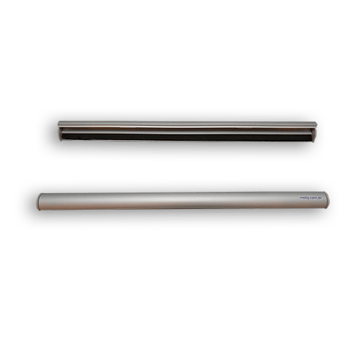 Porta Banner Snapframe Anodizado Prata – Largura 420mm
